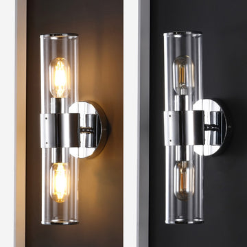 Quinn 15.5" Mid-Century Modern Iron/Acrylic LED Sconce - JONATHAN Y